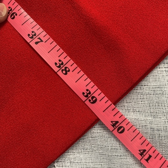 Liz Claiborne vintage cherry red shift dress with gold embellishments. - Picture 14 of 14